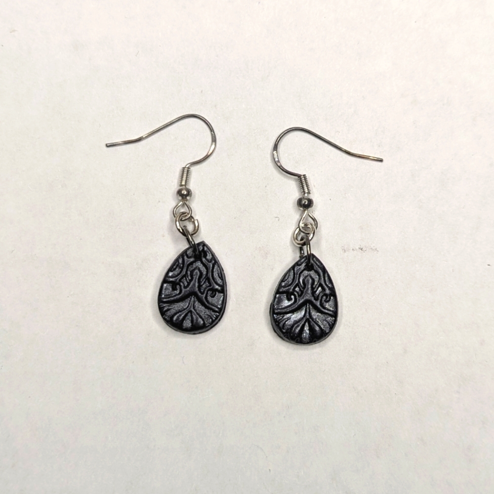 Gothic Black Cathedral Earrings